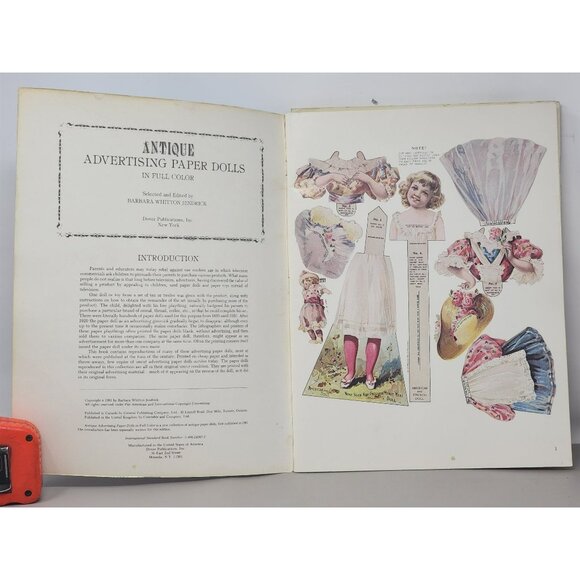 Vintage Barbara Whitton Jendrick Antique Advertising Paper Dolls+McLoughlin Bros - Picture 4 of 8